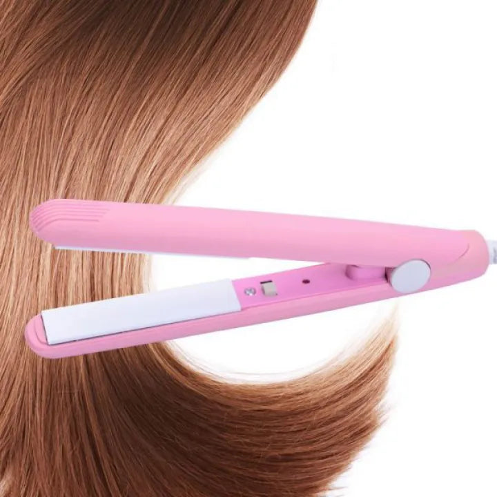 Mini Portable Hair Straightner / air smooth, silky, frizz-free and healthy. (random color)