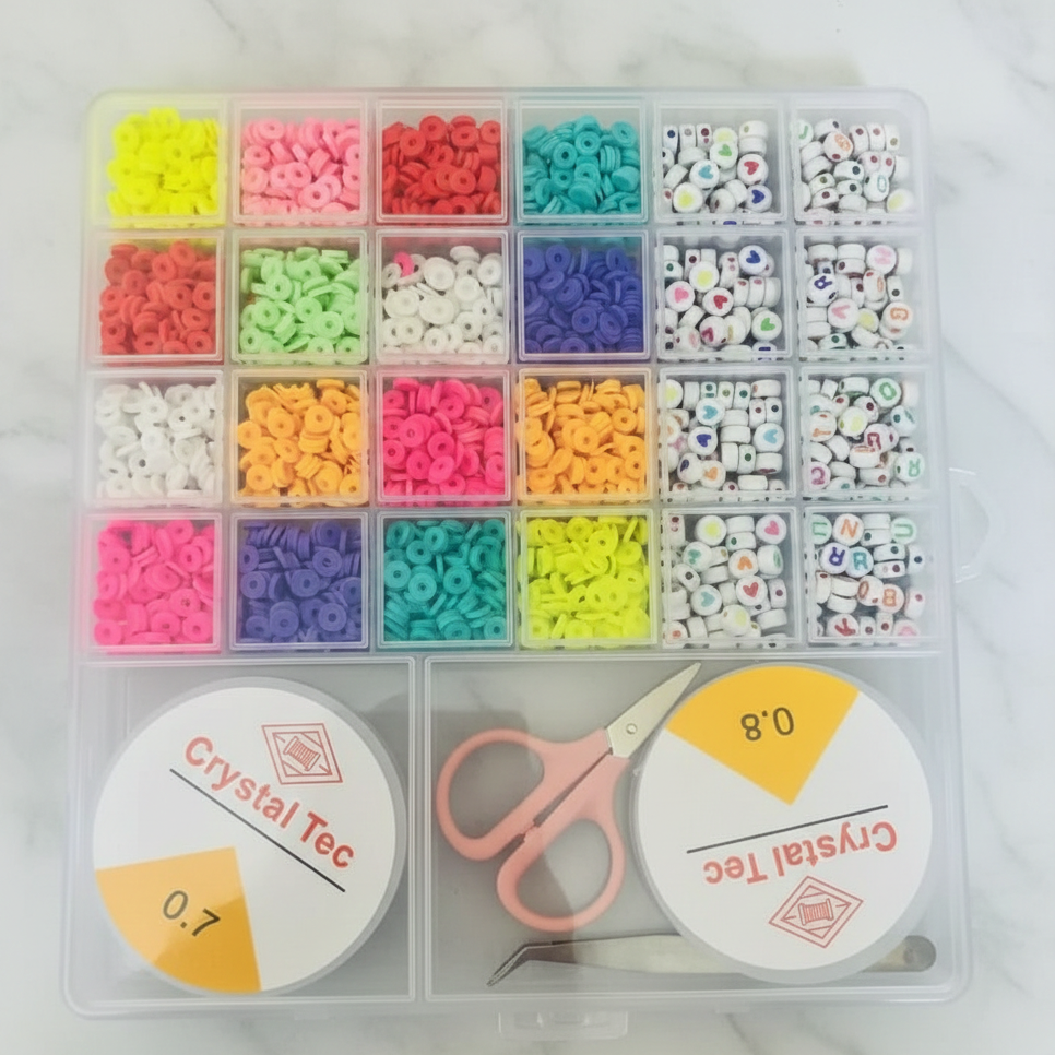 DIY Beads Box – Colorful Beads Set for Necklace & Jewelry Making