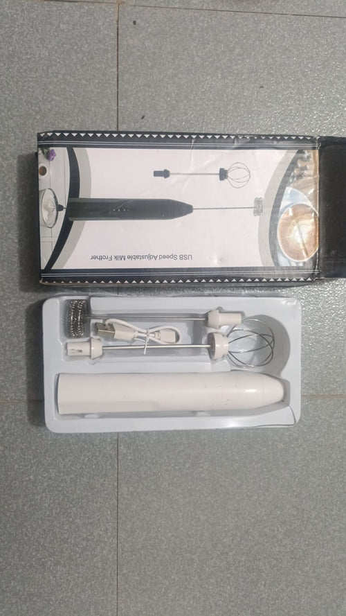 2-in-1 Rechargeable Coffee Beater & Electric Milk Frother – Smooth Mixing, Compact & Easy to Use