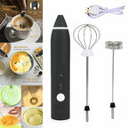 2-in-1 Rechargeable Coffee Beater & Electric Milk Frother – Smooth Mixing, Compact & Easy to Use
