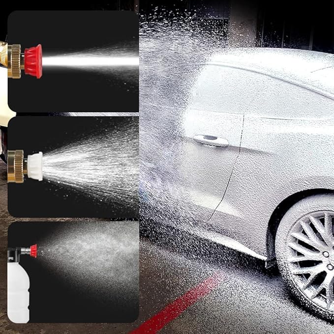 48V Cordless Car Wash Spray Gun - High Pressure Wireless Foam Jet Washer with Lithium Battery