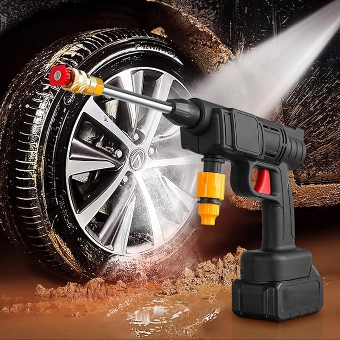48V Cordless Car Wash Spray Gun - High Pressure Wireless Foam Jet Washer with Lithium Battery
