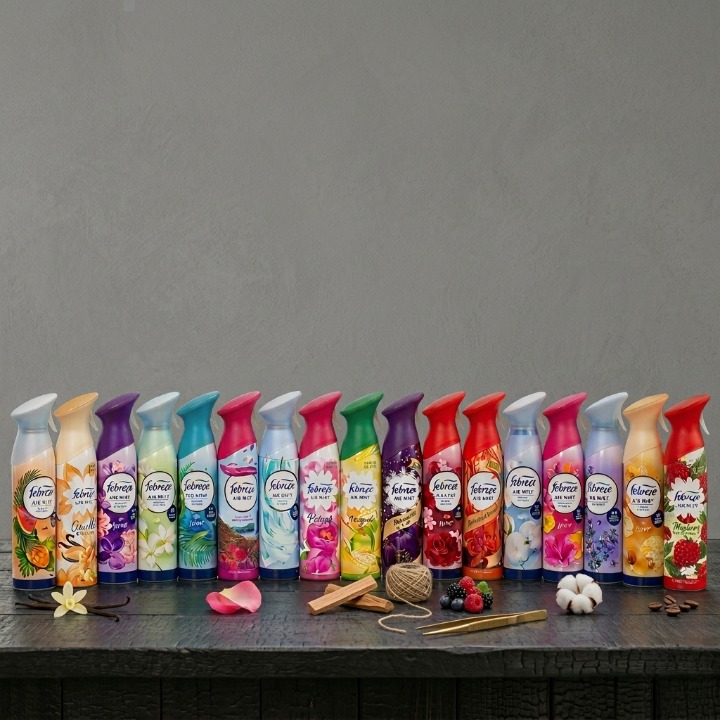 Febreze Air Freshener / Air Mist – 48 Hr Long Lasting Fragrance Spray (Random Color)